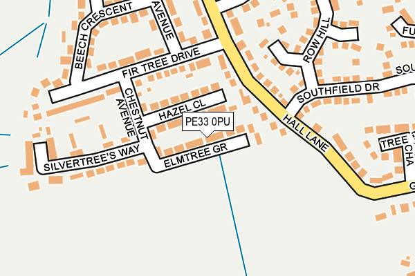 PE33 0PU map - OS OpenMap – Local (Ordnance Survey)