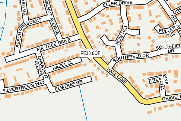 PE33 0QF map - OS OpenMap – Local (Ordnance Survey)