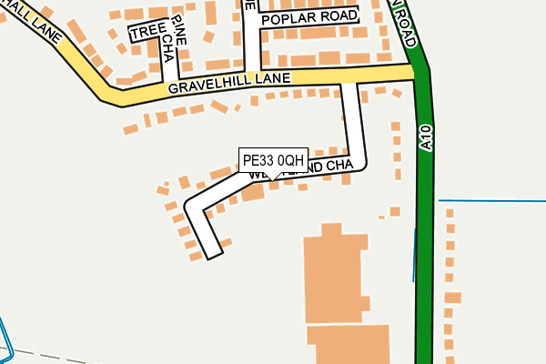 PE33 0QH map - OS OpenMap – Local (Ordnance Survey)