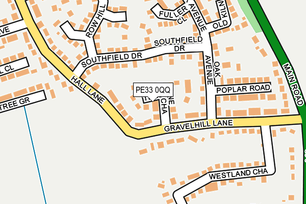 PE33 0QQ map - OS OpenMap – Local (Ordnance Survey)