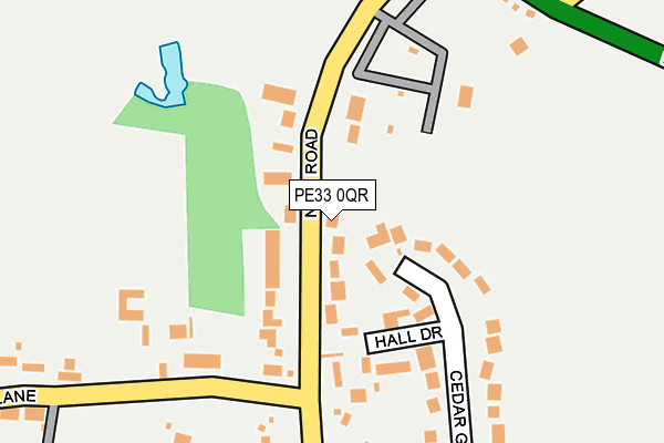 PE33 0QR map - OS OpenMap – Local (Ordnance Survey)