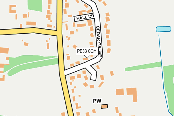 PE33 0QY map - OS OpenMap – Local (Ordnance Survey)
