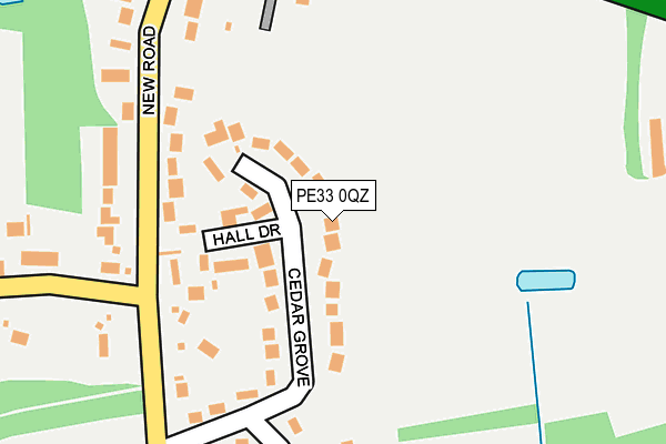 PE33 0QZ map - OS OpenMap – Local (Ordnance Survey)