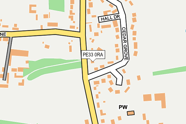 PE33 0RA map - OS OpenMap – Local (Ordnance Survey)