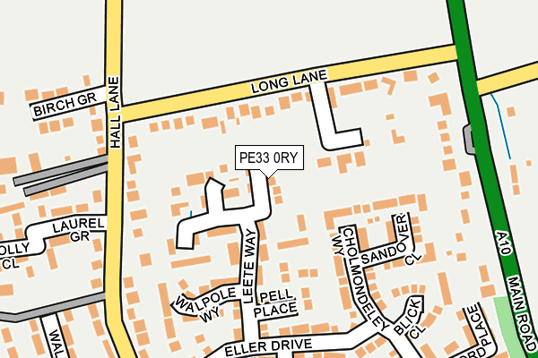 PE33 0RY map - OS OpenMap – Local (Ordnance Survey)