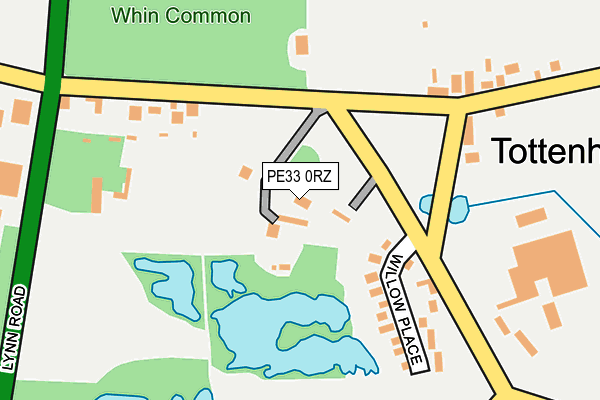 PE33 0RZ map - OS OpenMap – Local (Ordnance Survey)