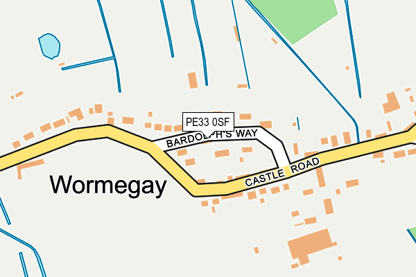 PE33 0SF map - OS OpenMap – Local (Ordnance Survey)