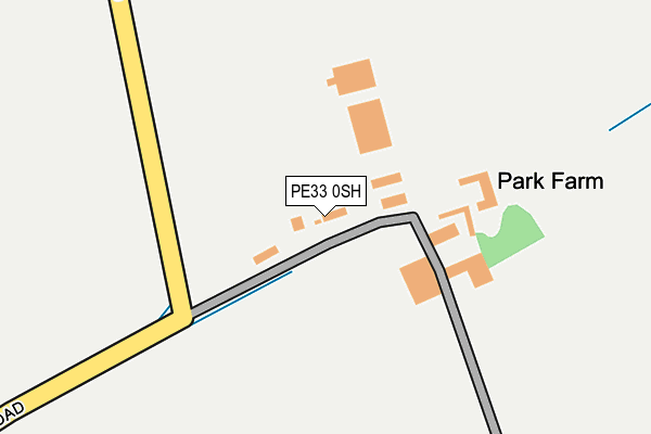 PE33 0SH map - OS OpenMap – Local (Ordnance Survey)