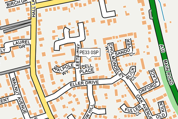 PE33 0SP map - OS OpenMap – Local (Ordnance Survey)