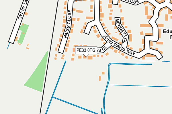 PE33 0TG map - OS OpenMap – Local (Ordnance Survey)