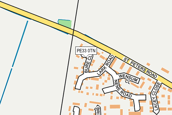 PE33 0TN map - OS OpenMap – Local (Ordnance Survey)