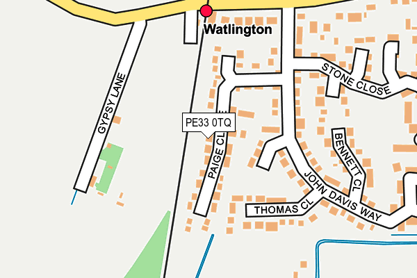 PE33 0TQ map - OS OpenMap – Local (Ordnance Survey)