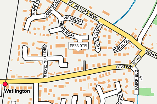 PE33 0TR map - OS OpenMap – Local (Ordnance Survey)