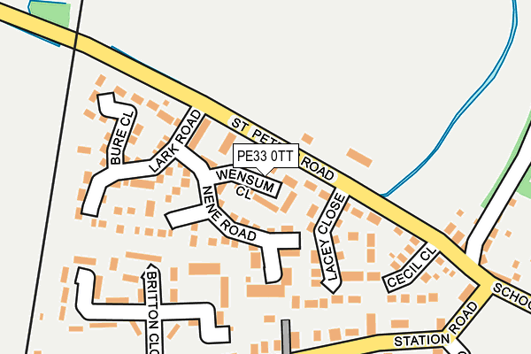 PE33 0TT map - OS OpenMap – Local (Ordnance Survey)