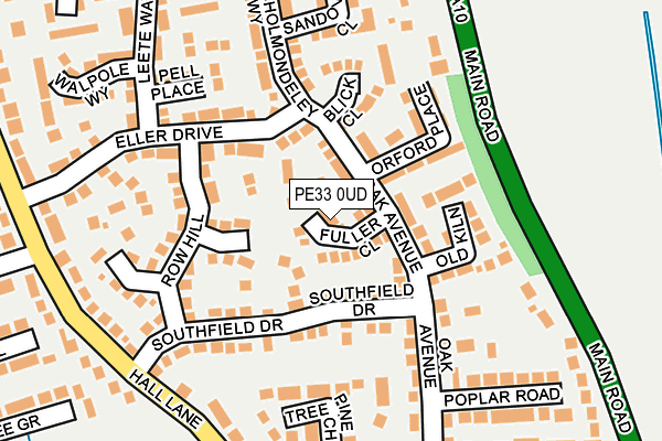 PE33 0UD map - OS OpenMap – Local (Ordnance Survey)