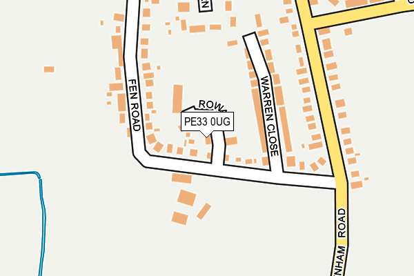 PE33 0UG map - OS OpenMap – Local (Ordnance Survey)