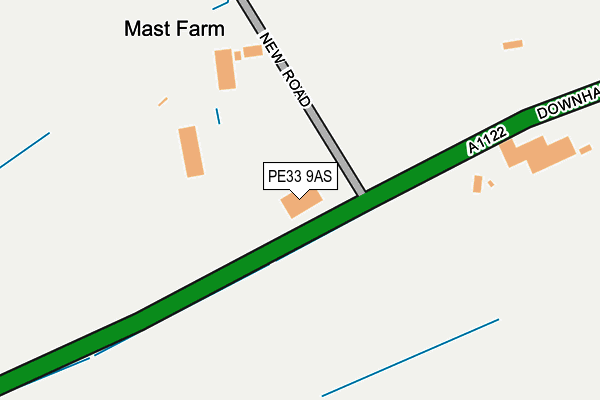 PE33 9AS map - OS OpenMap – Local (Ordnance Survey)