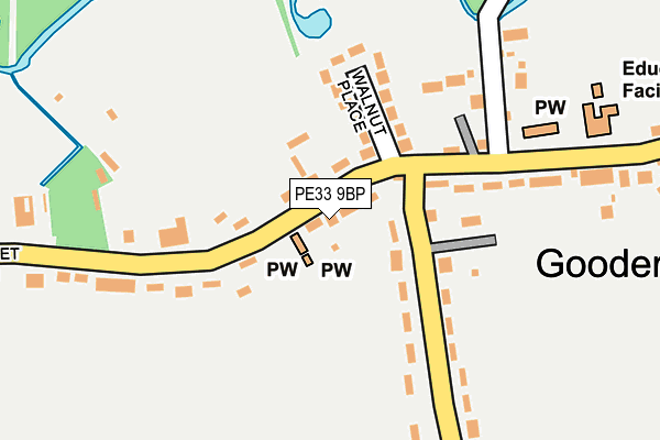 PE33 9BP map - OS OpenMap – Local (Ordnance Survey)