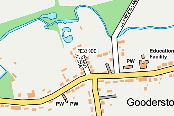 PE33 9DE map - OS OpenMap – Local (Ordnance Survey)