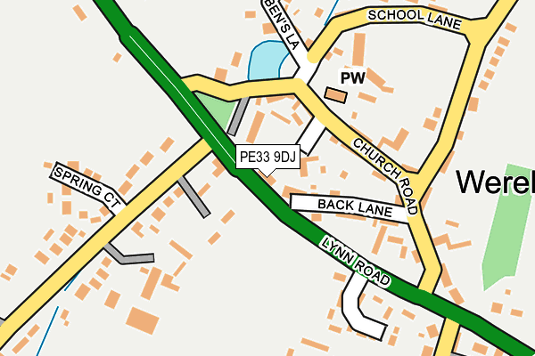 PE33 9DJ map - OS OpenMap – Local (Ordnance Survey)