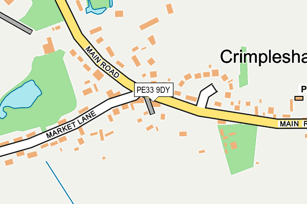 PE33 9DY map - OS OpenMap – Local (Ordnance Survey)