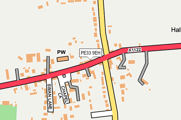 PE33 9EH map - OS OpenMap – Local (Ordnance Survey)