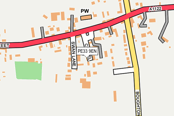 PE33 9EN map - OS OpenMap – Local (Ordnance Survey)