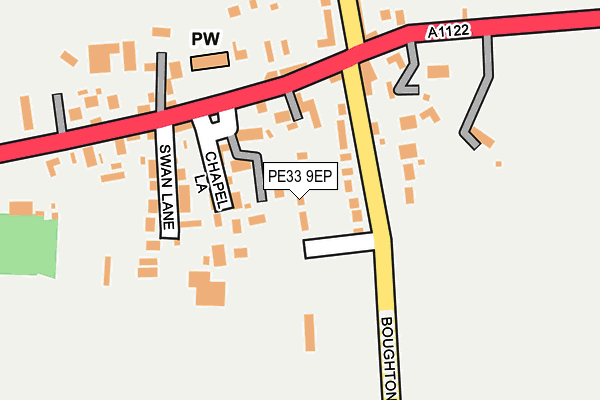 PE33 9EP map - OS OpenMap – Local (Ordnance Survey)