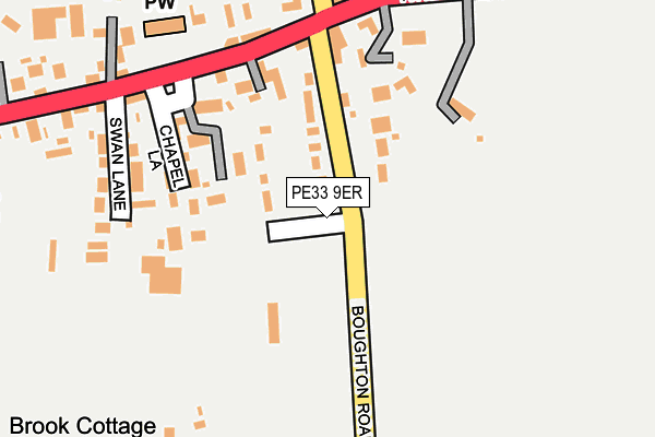 PE33 9ER map - OS OpenMap – Local (Ordnance Survey)