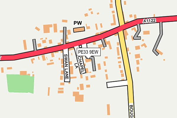 PE33 9EW map - OS OpenMap – Local (Ordnance Survey)