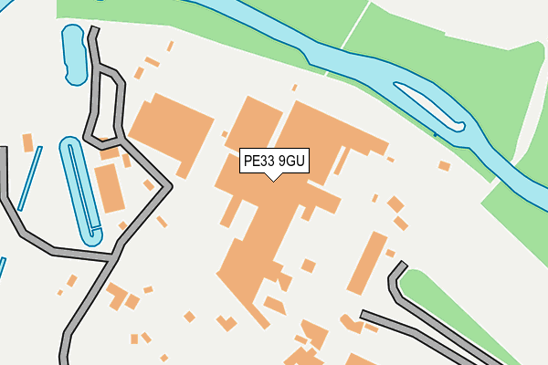 PE33 9GU map - OS OpenMap – Local (Ordnance Survey)