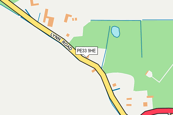 PE33 9HE map - OS OpenMap – Local (Ordnance Survey)