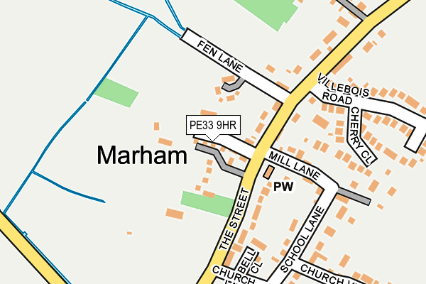 PE33 9HR map - OS OpenMap – Local (Ordnance Survey)