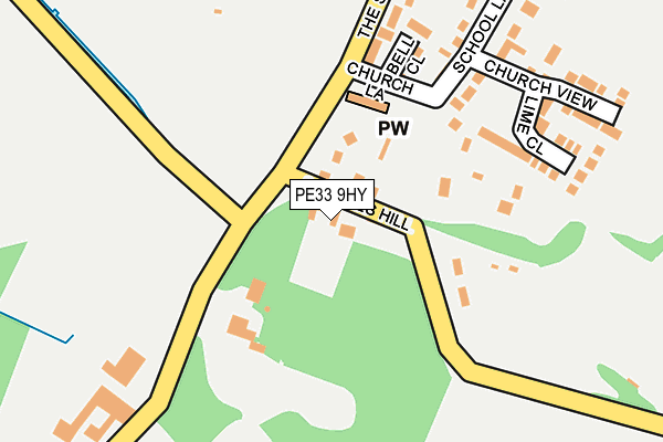 PE33 9HY map - OS OpenMap – Local (Ordnance Survey)