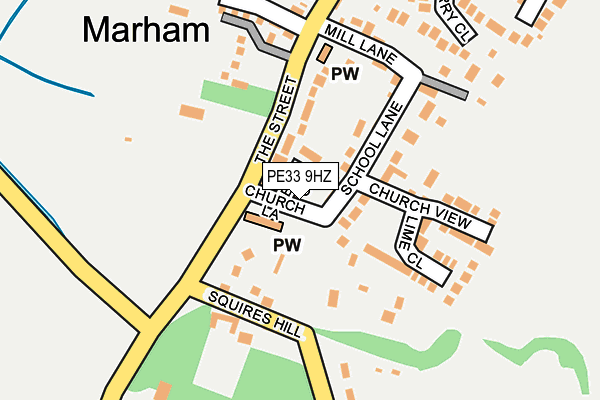 PE33 9HZ map - OS OpenMap – Local (Ordnance Survey)