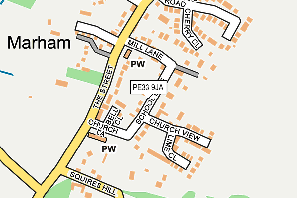 PE33 9JA map - OS OpenMap – Local (Ordnance Survey)