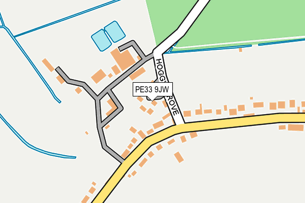 PE33 9JW map - OS OpenMap – Local (Ordnance Survey)