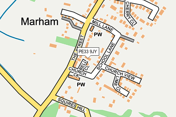 PE33 9JY map - OS OpenMap – Local (Ordnance Survey)