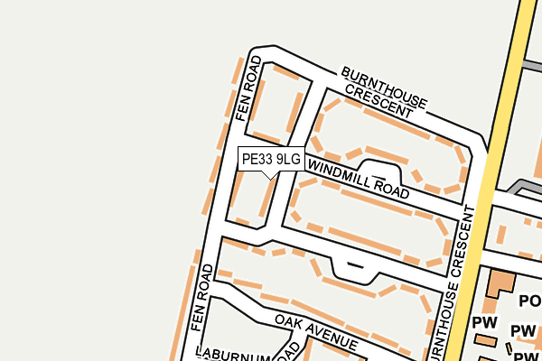 PE33 9LG map - OS OpenMap – Local (Ordnance Survey)
