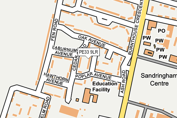 PE33 9LR map - OS OpenMap – Local (Ordnance Survey)