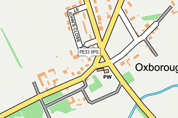 PE33 9PS map - OS OpenMap – Local (Ordnance Survey)