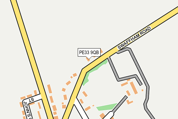 PE33 9QB map - OS OpenMap – Local (Ordnance Survey)