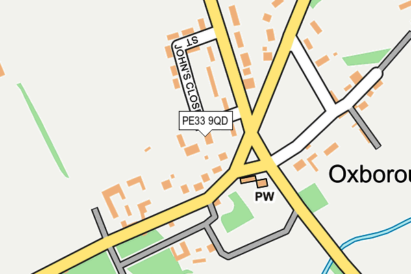 PE33 9QD map - OS OpenMap – Local (Ordnance Survey)