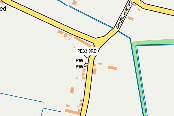 PE33 9RE map - OS OpenMap – Local (Ordnance Survey)