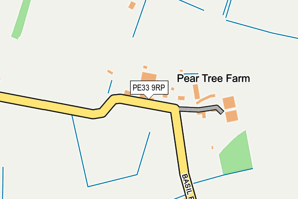 PE33 9RP map - OS OpenMap – Local (Ordnance Survey)