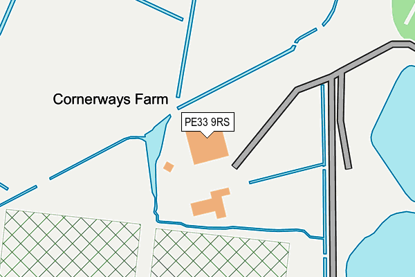 PE33 9RS map - OS OpenMap – Local (Ordnance Survey)