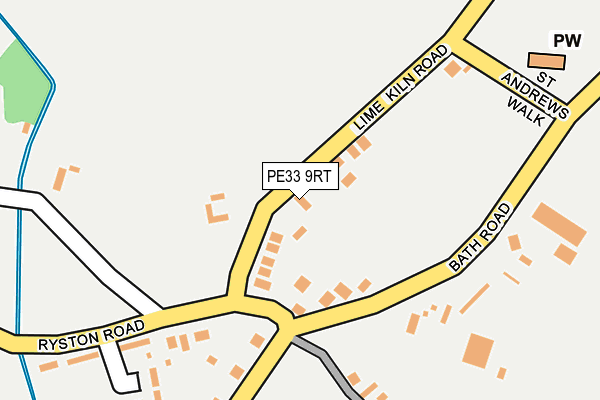 PE33 9RT map - OS OpenMap – Local (Ordnance Survey)
