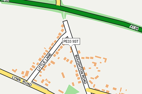 PE33 9ST map - OS OpenMap – Local (Ordnance Survey)