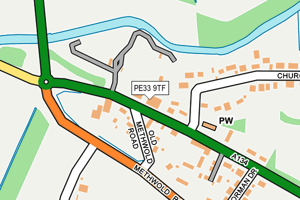 PE33 9TF map - OS OpenMap – Local (Ordnance Survey)