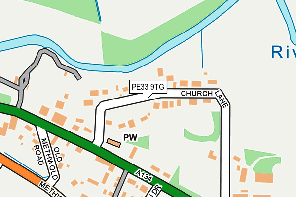 PE33 9TG map - OS OpenMap – Local (Ordnance Survey)